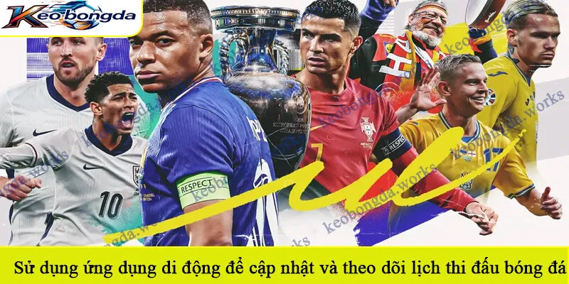 Sử dụng ứng dụng di động để cập nhật và theo dõi lịch thi đấu bóng đá