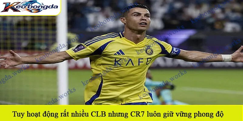 Tuy hoạt động rất nhiều CLB khác nhau nhưng CR7 luôn giữ vững phong độ