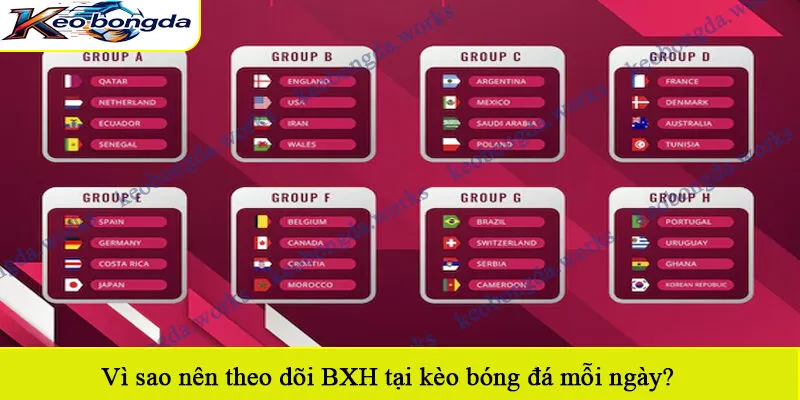 Vì sao nên theo dõi BXH tại kèo bóng đá mỗi ngày?